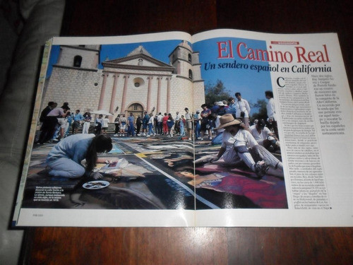 El Camino Real Sendero Español California Fray J Serra Mapa 0