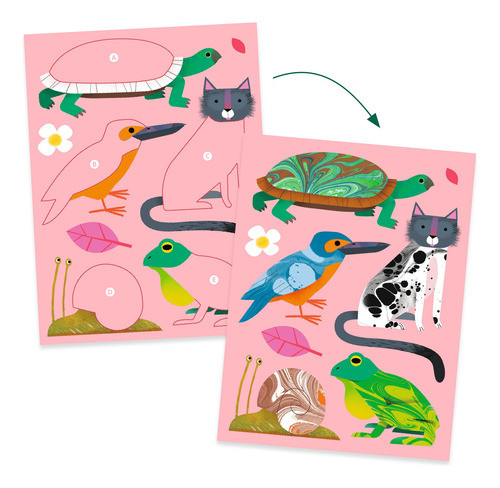 Papel Marmolado Djeco 1