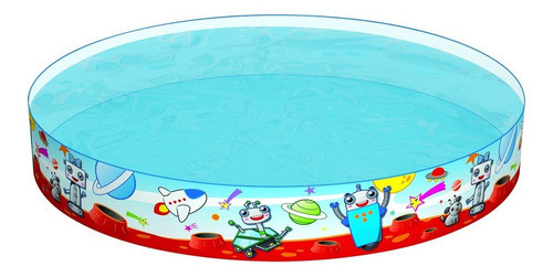 Pileta Rigida Pvc Redonda Motivo Espacial 152x25cm Bestway 0