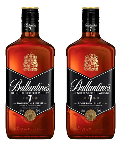 Whisky Ballantines 7 Años 700ml X2 Zetta Bebidas 0