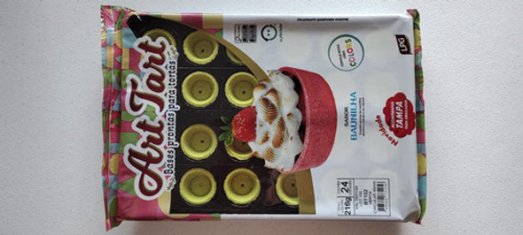 Base Torta Art Tart Doce Verde 4 Cm, C/ 24 Unid. C/ Tampa 1