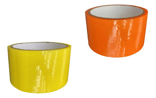 2 Fitas Adesivas Infantis, Fitas Coloridas Laranja Amarelo 0