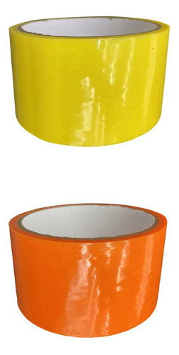 2 Fitas Adesivas Infantis, Fitas Coloridas Laranja Amarelo 1
