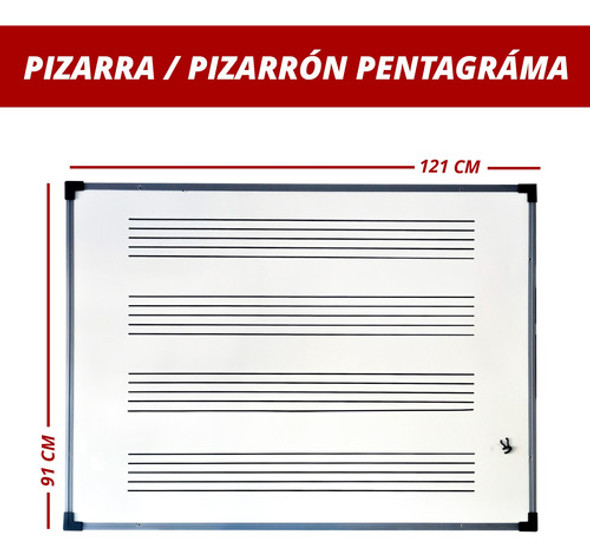 Pizarra/pizarrón Pentagráma 91x121. 1