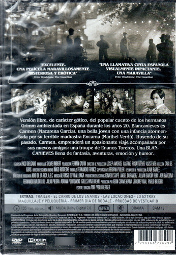 Blancanieves - Dvd Nuevo Original Cerrado - Mcbmi 1
