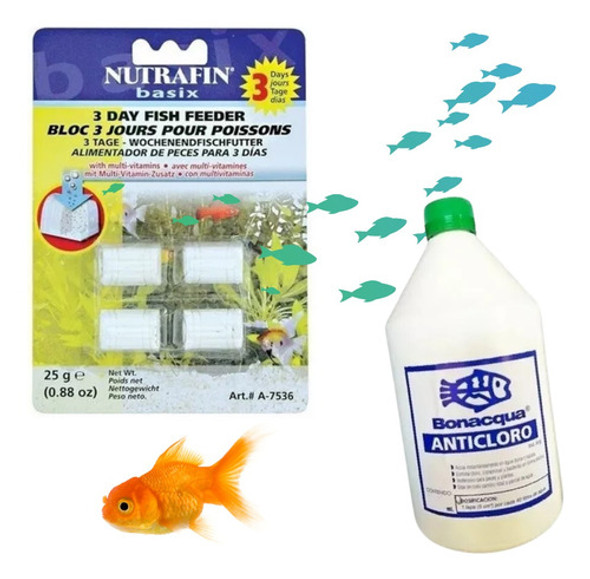 Alimento Peces Vacaciones Nutrafin Basix 3 Dias 0
