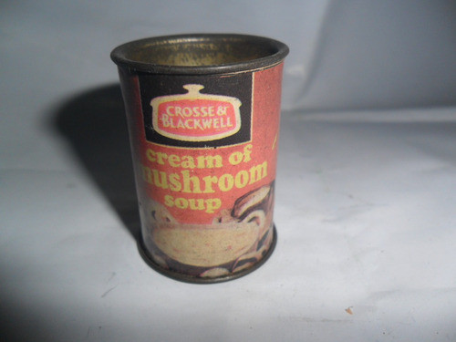 Crosse & Blackwell Soup Mushroom  Lata Latita Miniatura Publ 0