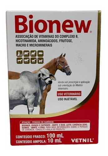 Bionew 100ml Complexo Vitamínico B Vetnil 0