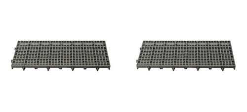 Kit - Estrado Plástico (2 Un) 2,5x25x50 Preto - Della Plast 0