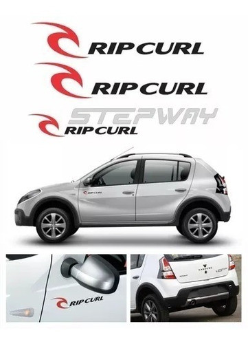 Kit Adesivo Emblema Renault Sandero Stepway Rip Curl 3 Peças 1