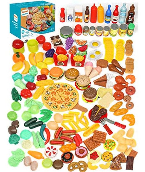 Shimfun Play Food, 220pc Play Food Sets For Kids Kitchen - S 0
