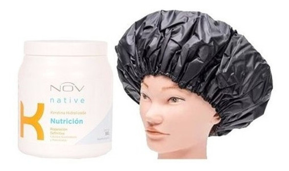 Baño De Crema Nutricion Nov 1 Kg Keratina + Gorra Térmica 0