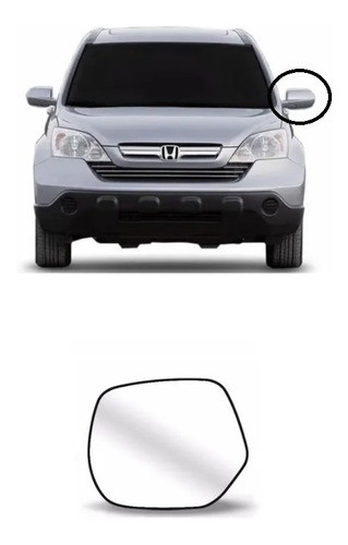 Lente Do Retrovisor Lado Motorista Honda Crv 2008 A 2011 0