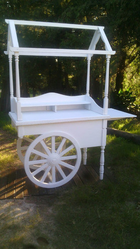 Candy Bar Carrito Mesa Para Dulces Cumpleaños 15 Bodas 1