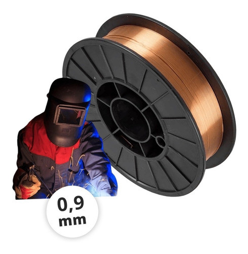 Alambre  Macizo Cobreado Para Soldadura Er 70s-6 0,9 X 5 Kg 0