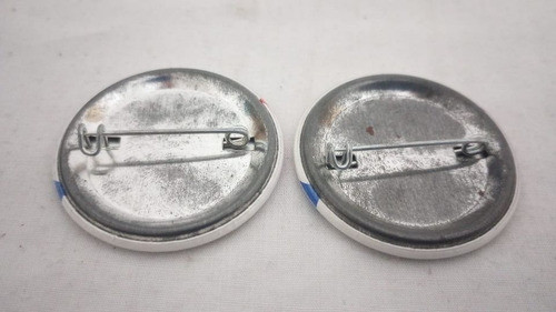2 Chapas/botón Coleccionista Estampillas (eeuu) 1