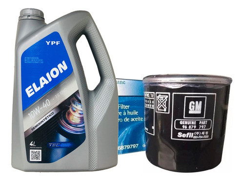 Juego Filtro + Aceite Semi Sintetico Ypf 10w40 Aveo 1.6 0