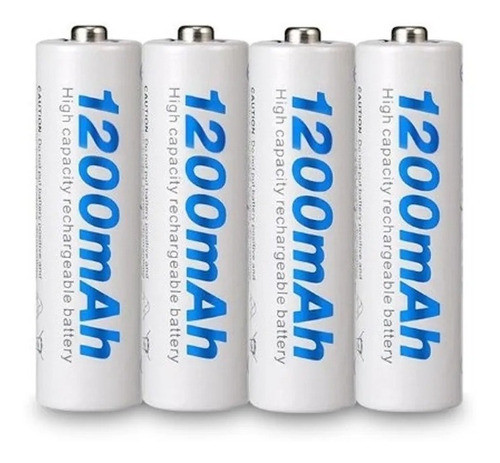 Pilas Recargables Aa Beston 1200mah Pack X4 Alta Duración 0