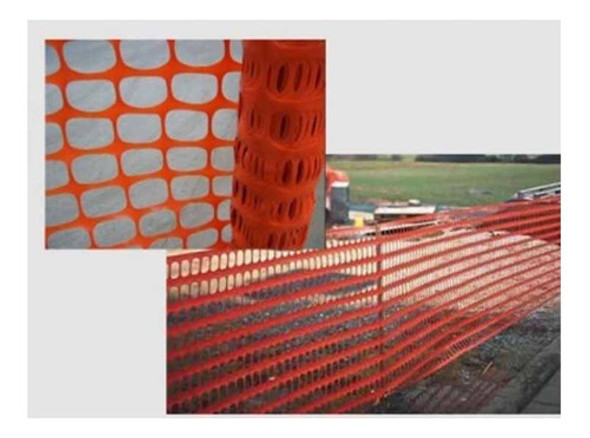 Malla Plastica De Seguridad 1,20 X 50 Mts. - 70*26 - 140 Gr. 0