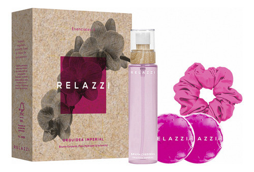 Bruma Corporal Relazzi Orquídea Imperial +pads +scrunchy Set 0