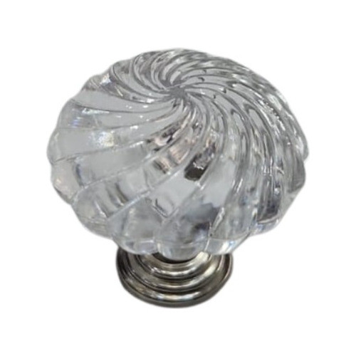 Tirador Acrilico Espiral Plastico 29x27 Mm X 10 Unidades 1