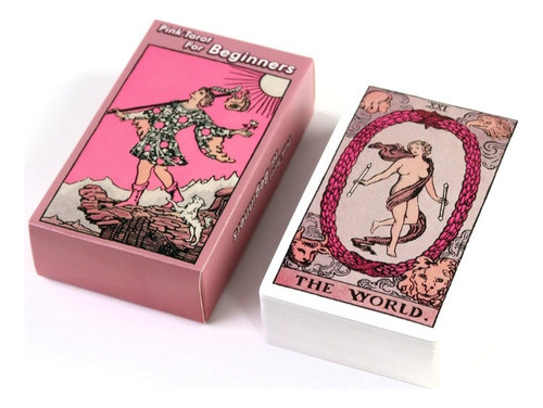 Pink Tarot For Beginners Rosa Reimpresión Facsímil 10x6cm 1