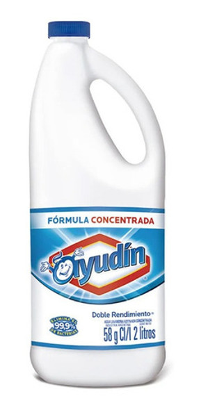 Lavandina Ayudin Ropa Blanca Con Quitamanchas 2l 0