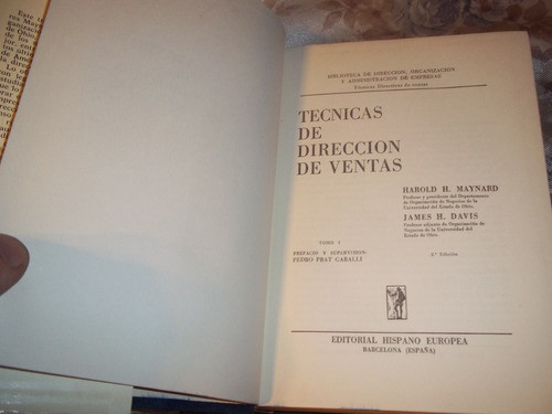 Tecnicas De Direccion De Ventas - Tomo 1 - Naynard Y Davis 1