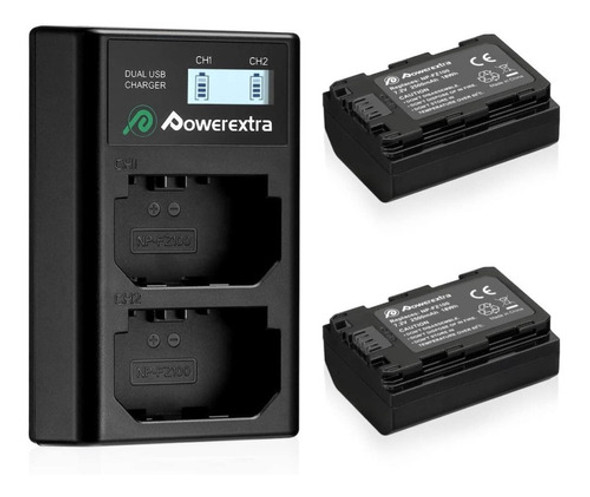 Cargador + 2 Baterías Para Sony Np-fz100 A7iii A7riii A7r3 0