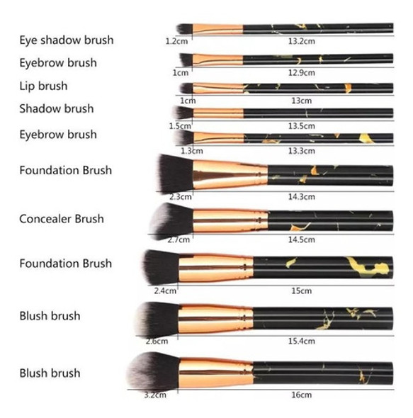 Set Maquillaje 10 Brochas Rostro Ojos Con Estuche Clicshop 1 Set Maquillaje 10 Brochas Rostro Ojos Con Estuche Clicshop 1