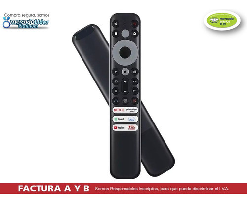 Control Remoto Para Tv Rca Tcl Admiral Smart Netflix Disney 1