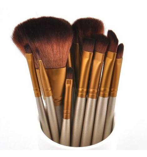 Cepillos De Maquillaje Pro 12pcs Set Polvo Base Delineador D 0