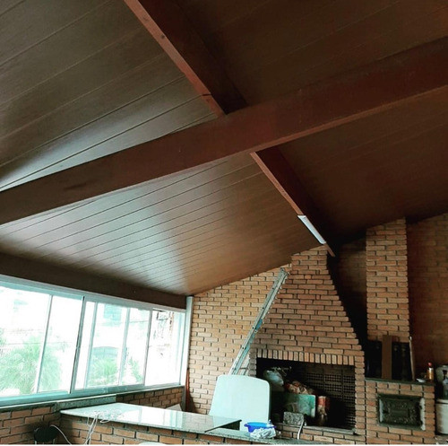 Forro De Pvc Mogno Rústico 200 X 10 Mm - Placa 3,00  Mts 1