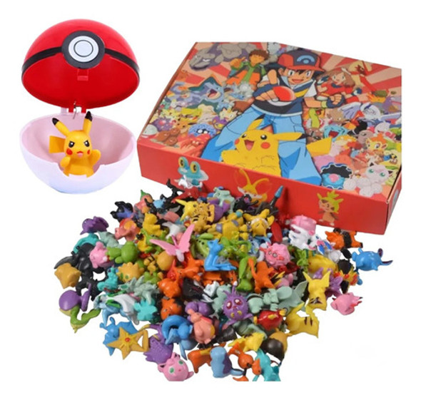 30 Mini Pokebolas + Pokemon Con Pikachu Souvenir Regaleria 1