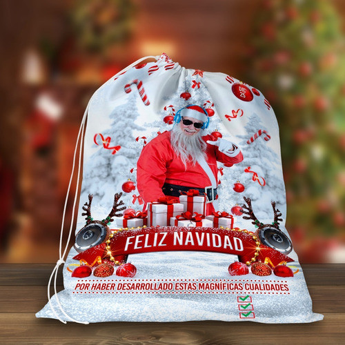 Plantilla Para Sublimar Morrales Bolsa Costales Navidad P83 1