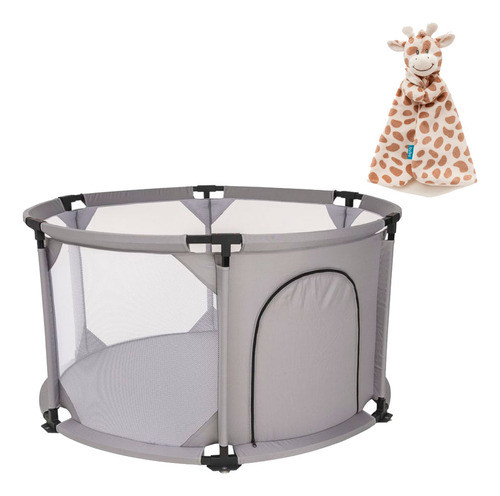 Kit Cercado Ici Cinza (6 +) Com Naninha Girafinha 0