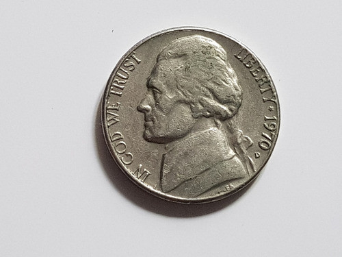 Moneda Usa 1970 Five Cents 5 Cent Eeuu Dolar Dollar Denver 0