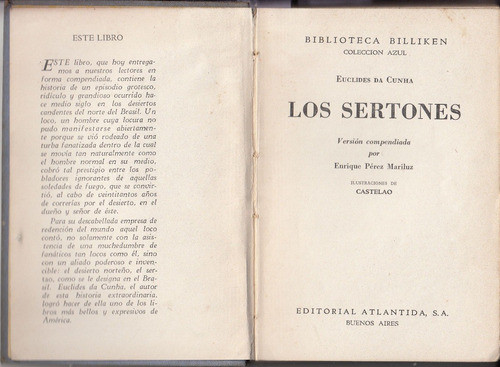 1941 Arte Ilustraciones De Castelao Sertones Brasil Da Cunha 1