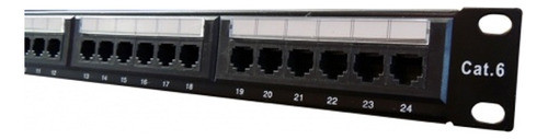 Patchera 24 Port Cat 6 19 1u Bulk 1