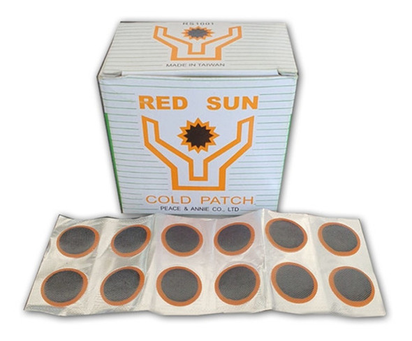 Caja X 100 Parches Chicos De 22mm Red Sun Para Camara Rueda 0