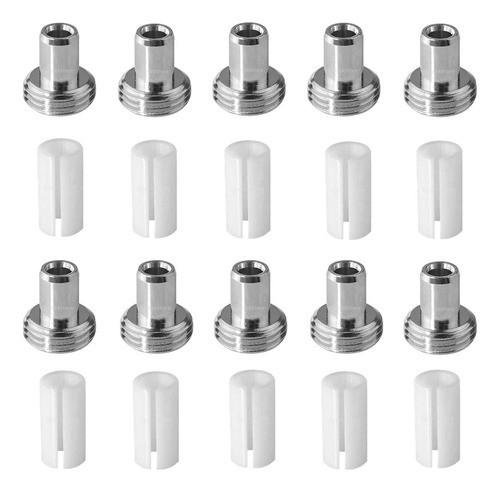 20x Do Adaptador De Metal Do Tubo Central Manga Cerâmica 1