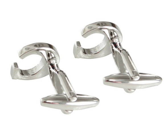 Novedad Personalizada Inicial De Acero Inoxidable Plata Geme 1
