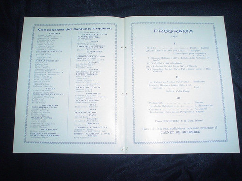 Miguel Gianneo Programa 1933 Wagneriana Cervantes C Fasce 1