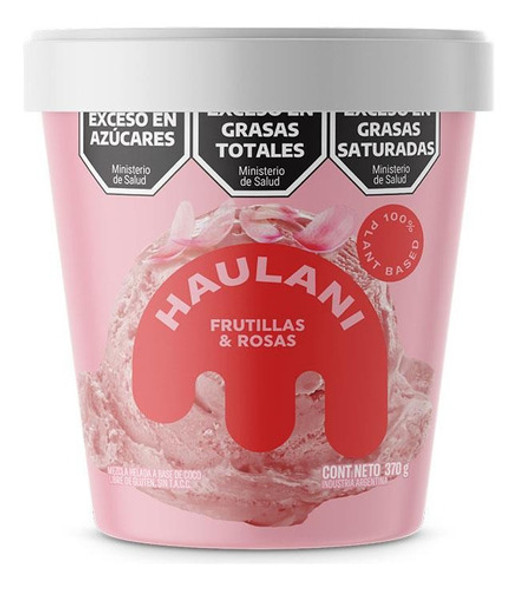 Helado Vegano Sabor Frutilla - Haulani - 370 Ml 0