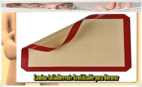 Lamina Antiadherente Reutilizable Para Hornear 40 X 30 Cm 0