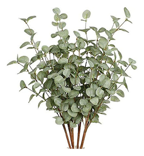 6 Piezas De Tallos De Vegetación Artificial Spray De Hojas D 0