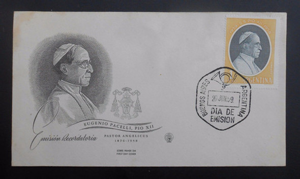 Día De Emisión Emisión Recordatoria Pio Xii 1959 0