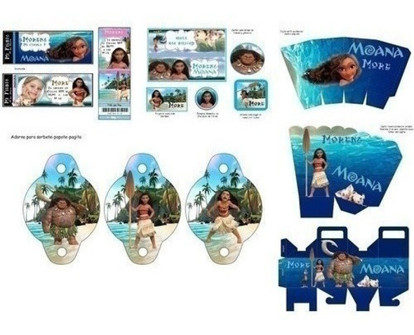 Kit Imprimible Para Tu Fiesta De Moana 1