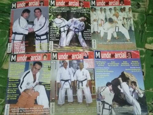 6 Revistas * Mundo Marcial  - Artes Marciales - 2008 / 11 0