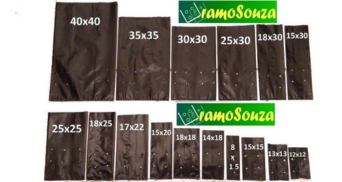 Saco Plástico Para Mudas  40x50  30 Sacos 1